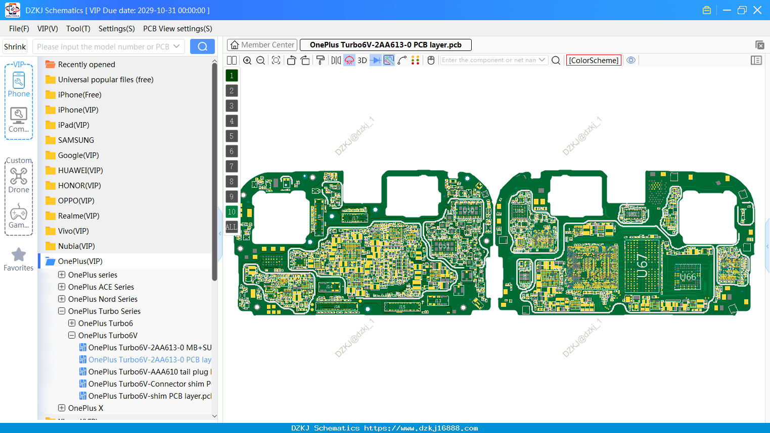 OnePlus Turbo6V-2AA613-0 PCB Layer